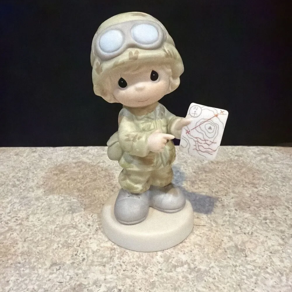 Precious Moments Enesco I'm Proud To Be An American 729876 Army girl- rare